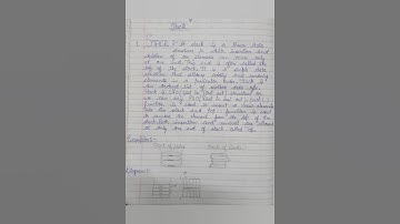 What is Stack? Operations & Representation of Stack|| Data Structure|| #shorts