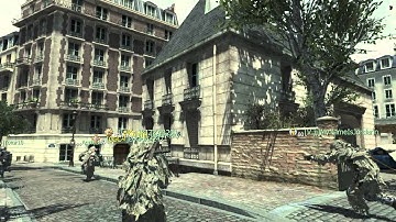 MW3 cross map throw knife kill on Resistance