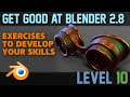 Steam Punk Goggles | Beginner Exercises | Part 10 | Hard Surface Modelling 6 | Blender 2.8