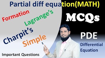 MCQ questions partial differential equation #PDE #differential_equation #pgt_jssc_math #kvs_pgtmath