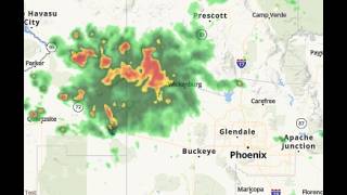 Monsoon storms move through the Valley and state