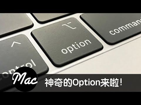 【Mac入门教学】 快捷键（3/3）这么神奇的 Option，了解一下？