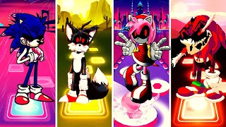Sonic EXE VS Tails EXE VS Amy EXE VS Knuckles EXE | Tiles Hop