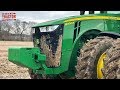 John Deere 8400R Tractor Subsoiling Ground in January 2019