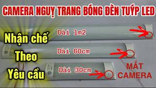 Camera Ngụy Trang Bóng Đèn Tuýp led ỐP TƯỜNG - Bóng Sáng Bình Thường - Camera KHÔNG AI Phát Hiện Ra