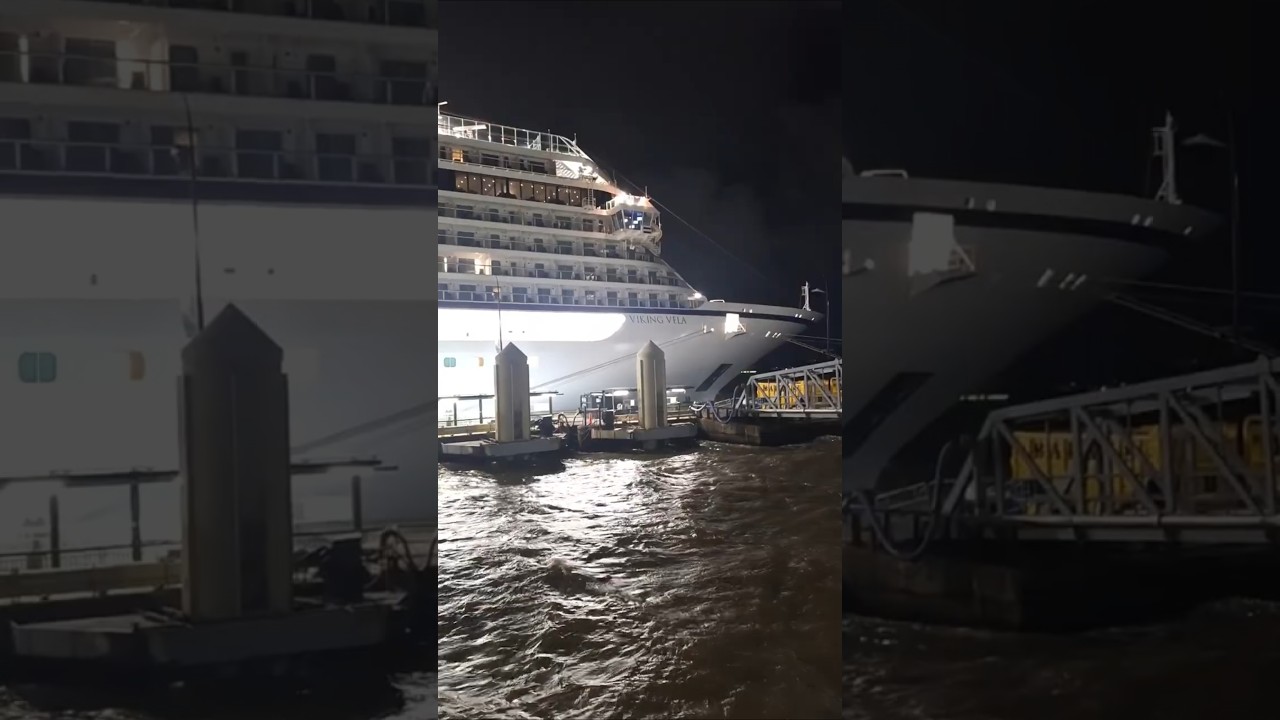 Viking Vela Battling High Winds on the River Mersey! 💨🚢
