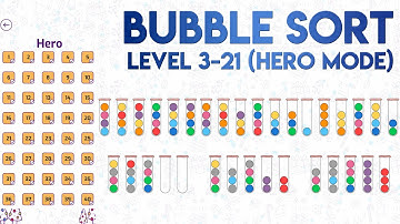 Bubble Sort 3-21 Solution of Level 21 in Hero Mode [SOLVED]