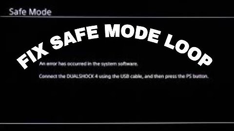 How To Fix PS4 Safe Mode Loop 2020!  (Easy and Short Tutorial)