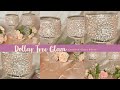 Easy diy glam crushed glass dollar tree candle holders  2023 spring home dcor ideas