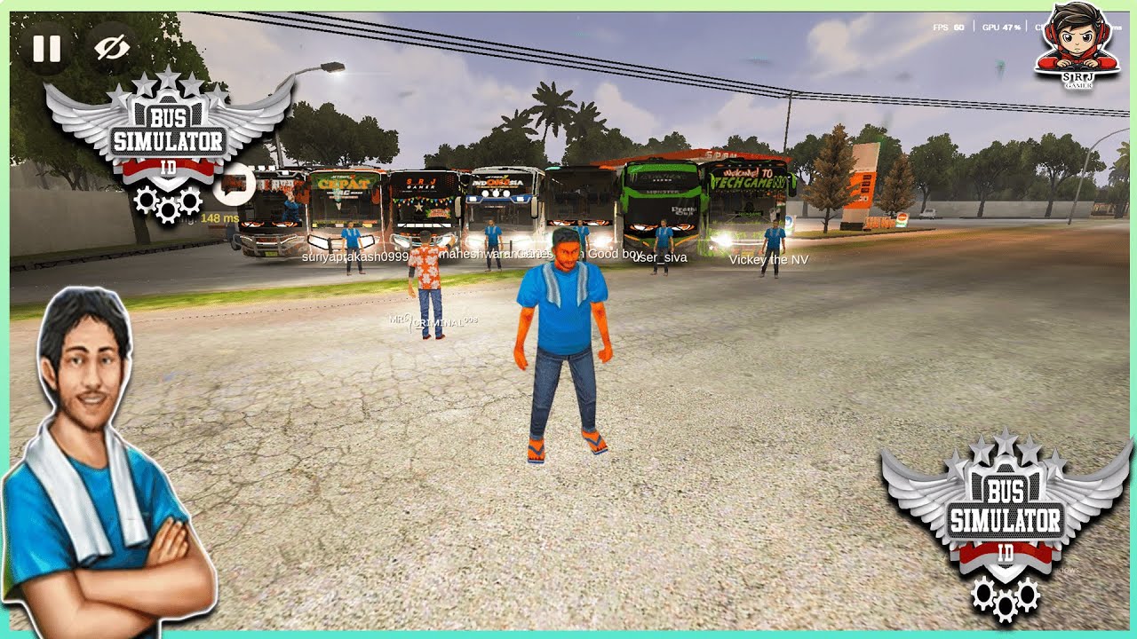 🔥BUS SIMULATOR INDONESIA LIVE ON SRJ GAMER‬ || #bussimulatorindonesia # ...