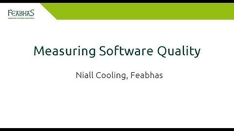 Measuring Software Quality 2018