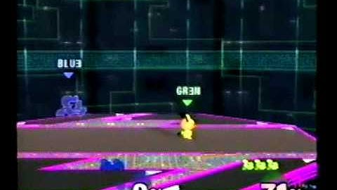 DDRKirby(ISQ) - 2-20-11 - SSBM - Green(Pichu) vs. Blue(G&W)