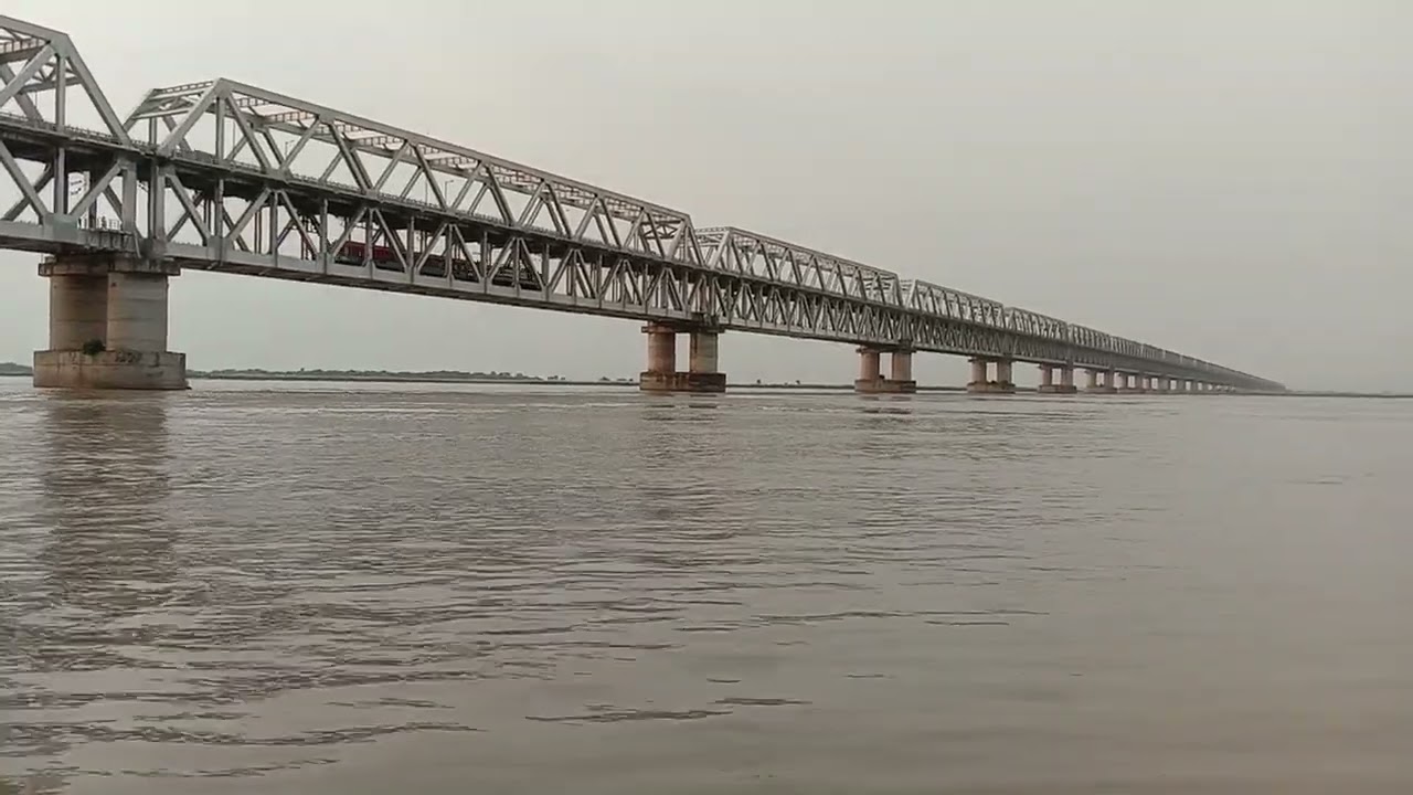 Double Decker Bridge railway and roadway jp setu ,Digha patna.