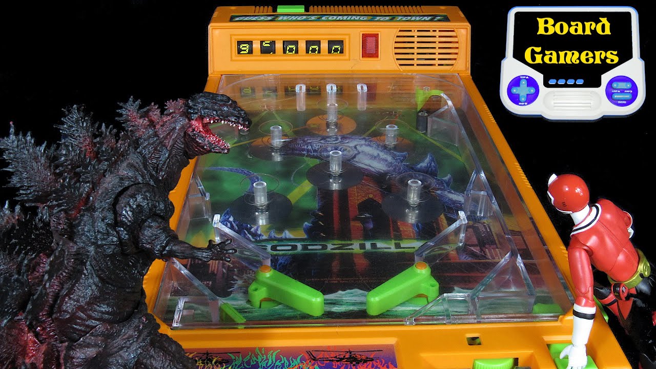 Vintage 1998 Godzilla Toy Pinball Machine Game - SRM Company INC - Board Gamers
