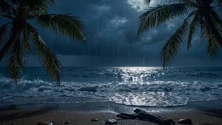 Serene Ocean Escape — Ocean Waves & Rain Sounds for Sleep (3 Hours)