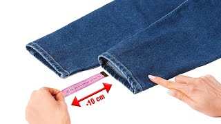 How to hem jeans while keeping the original hem  2 great ways!