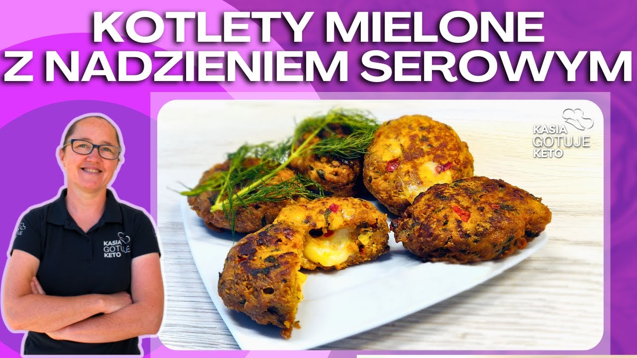 Kasia Gotuje Keto - Kotlety mielone z nadzieniem serowym