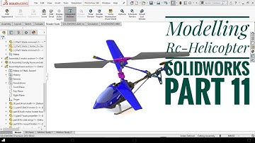 HELICOPTER USING SOLIDWORKS Part-11-IN [2020]