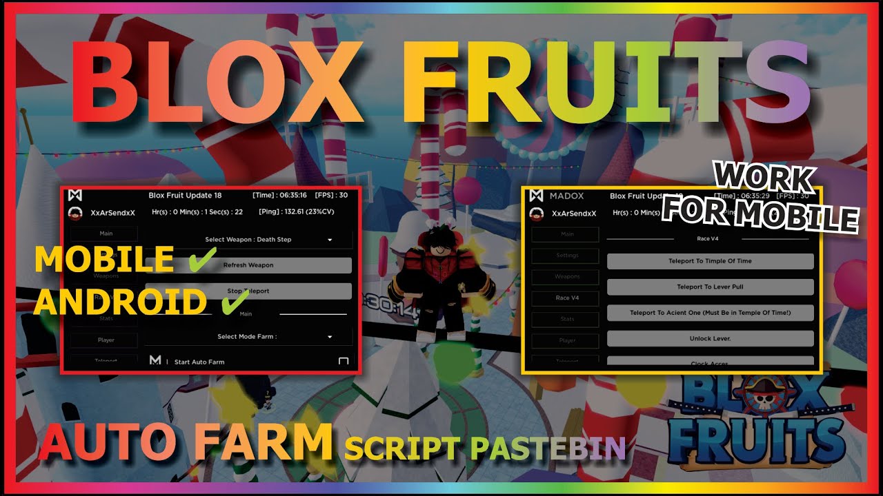 ⚡ INSANO!! SCRIPT BLOX FRUITS PARA CELULAR AUTO FARM e FRUTAS