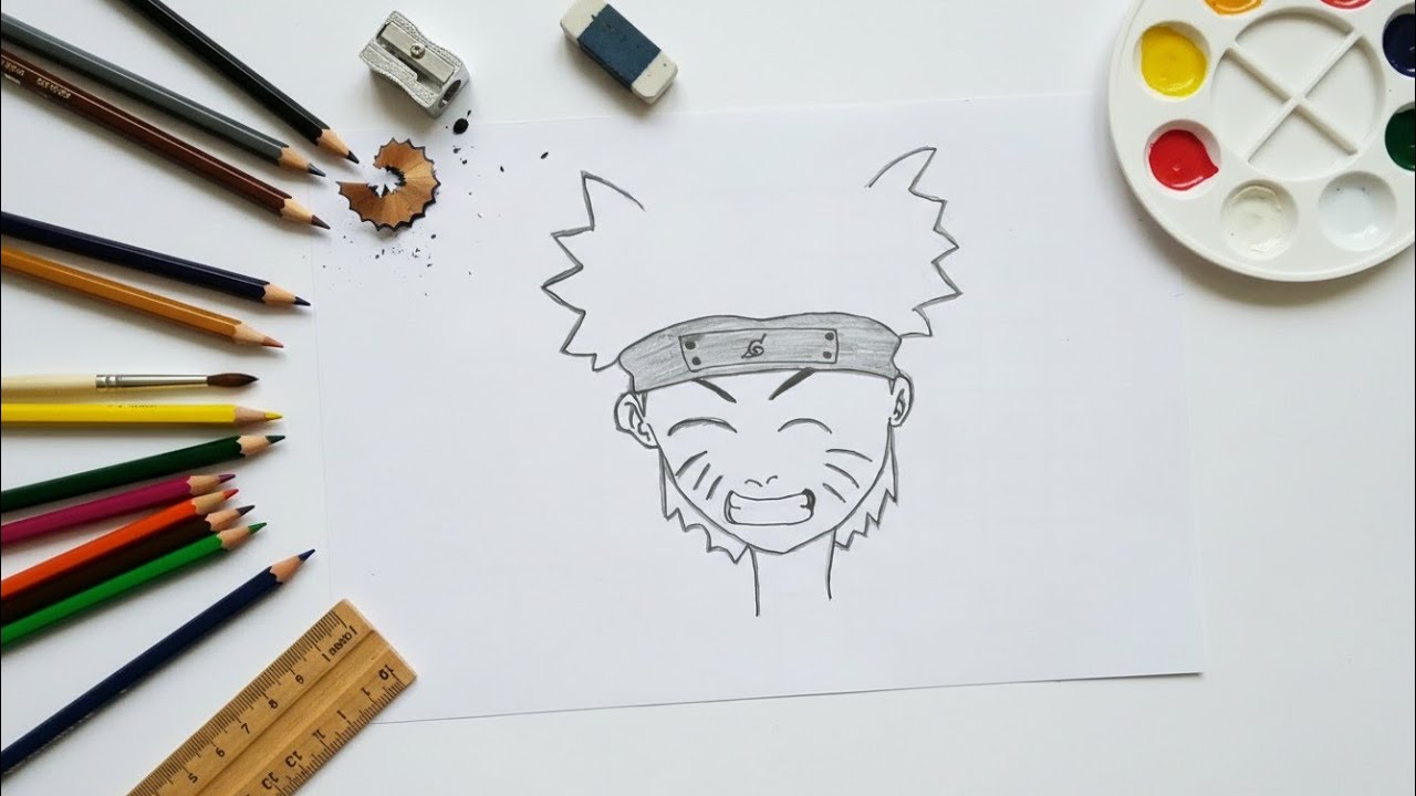 Naruto Uzumaki Anime Drawing Kaise Banaye | How to Draw Naruto Uzumaki Step by Step in Hindi