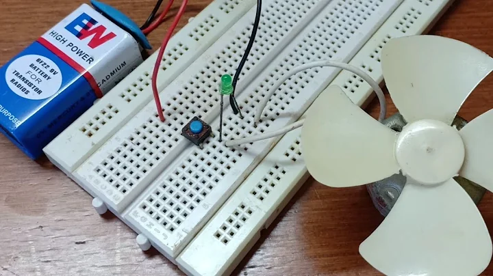 How to use a push button switch on a breadboard? [HD]