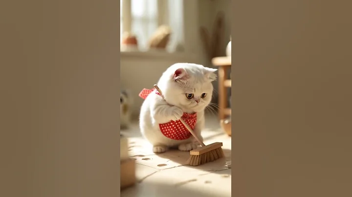 Watch the video about Animal stories#cutecat #funny #animalart #electronicmusic #cute #cat #whitecat