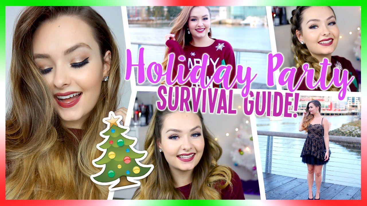 Holiday Party Survival Guide! Easy Hair, Makeup & Outfit Ideas!