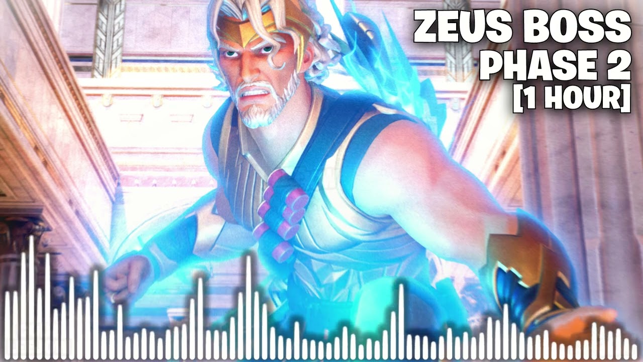 1 Hour Fortnite Zeus Boss Music Phase 2 'Aggressive' (Chapter 5 Season 2) [Drums and Else]