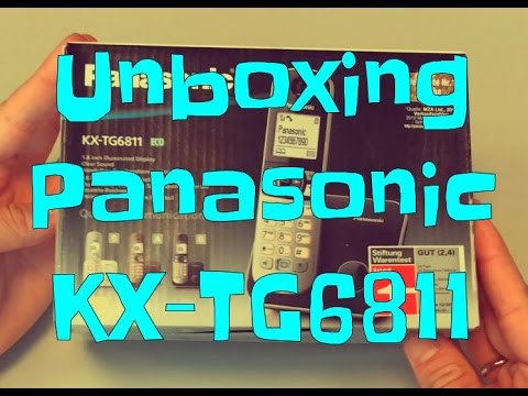 Unboxing Panasonic KX-TG6811 cordless phone [iPhone6S+]