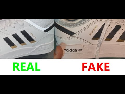Real vs. Fake Adidas drop step. How to spot counterfeit drop step ...