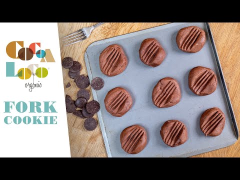 Dark Chocolate Fork Cookie Recipe | Cocoa Loco