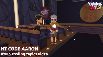 Aaron NT CODE! - Youtubers Life 2 #Quest