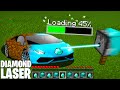 I CAN use DIAMOND LASER to upgrade DIRT CAR TO NEW DIAMOND CAR in Minecraft compilation LEMON CRAFT