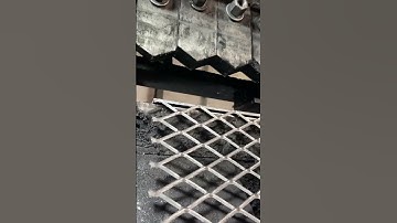 Heavy duty expanded mesh making #expandedmesh #expandedmetal #satisfying #shorts #custom #foryou