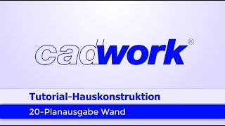 Cadwork Efh 2019 20 Planausgabe Wand