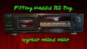 Fitting chassis mounted IEC plug