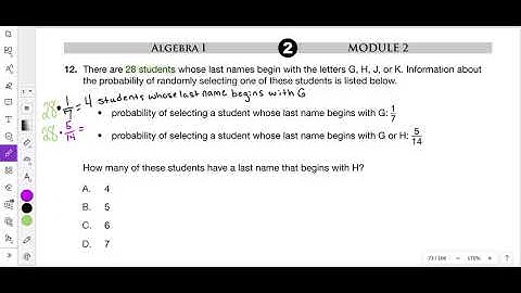 2018 Module 2 Problem 12 Algebra 1 PDE Item and Scoring Sampler