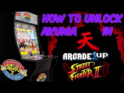 How To Unlock Akuma In Arcade1Up Street Fighter Arcade Cabinet