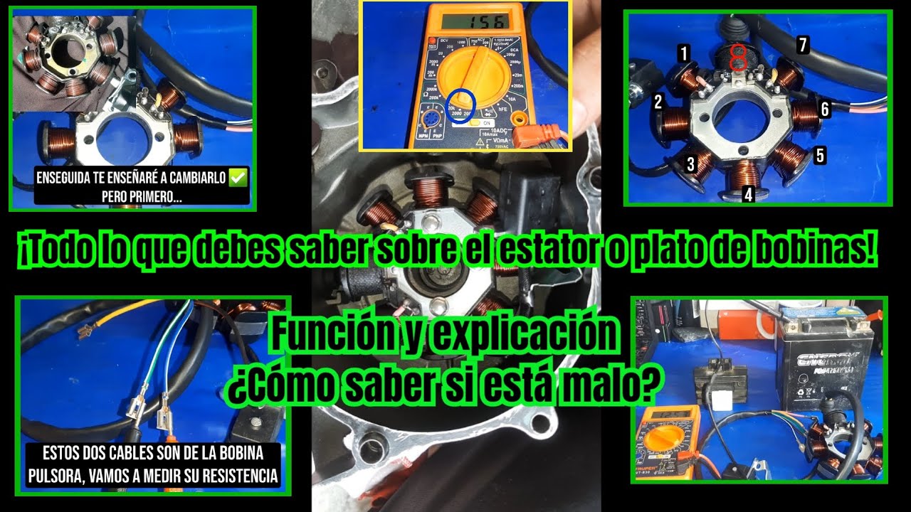 Todo lo que debes saber sobre un estator o plato de bobinas, su función