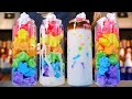 New menu rainbow meringue cafe latte gallery cafe cafe vlog  asmr 4k    