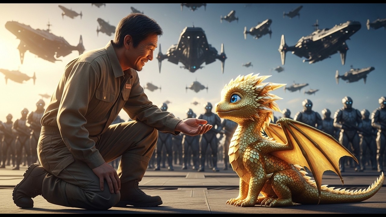 The Little Dragon Called the Human ‘Dad’ — The Entire Army Went Silent | HFY | Dragon Stories