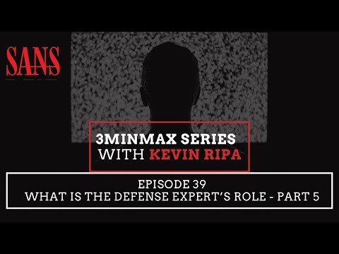 Episode 39: What is the defense expert’s role - Part 5