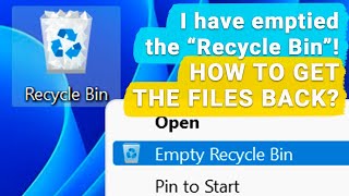 🧺 How to Recover Files and Folders After Sending Them to the Recycle Bin and Deleting? (Windows 11) screenshot 3