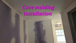 Installing cove molding