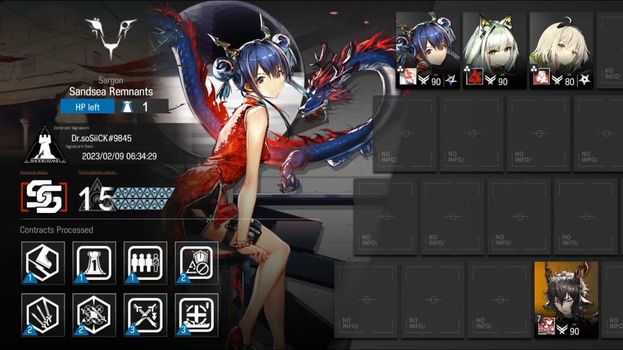 [Arknights] CC#10 Day 7 Sandsea Remnants | Max Risk 15 4op