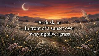 At dusk, in In front of a sunset over swaying silver grass #SleepMusic  #Insomnia