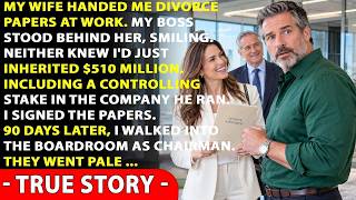 My Wife Handed Me Divorce Papers at Work—My Boss Stood Behind Her Smiling      Silken Vengeance