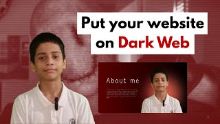 Publish your Website on the Dark Web