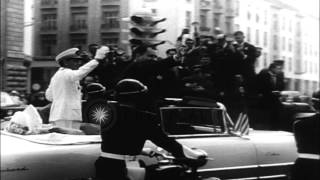 United States Vice President Richard Nixon visit Morocco and meet Sultan Muhammad...HD Stock Footage News
