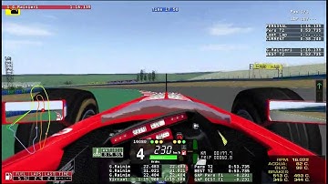 rFactor F1 1998 by GPTeam - Michael Schumacher onboard lap on Magny-Cours 1998 with Ferrari F300